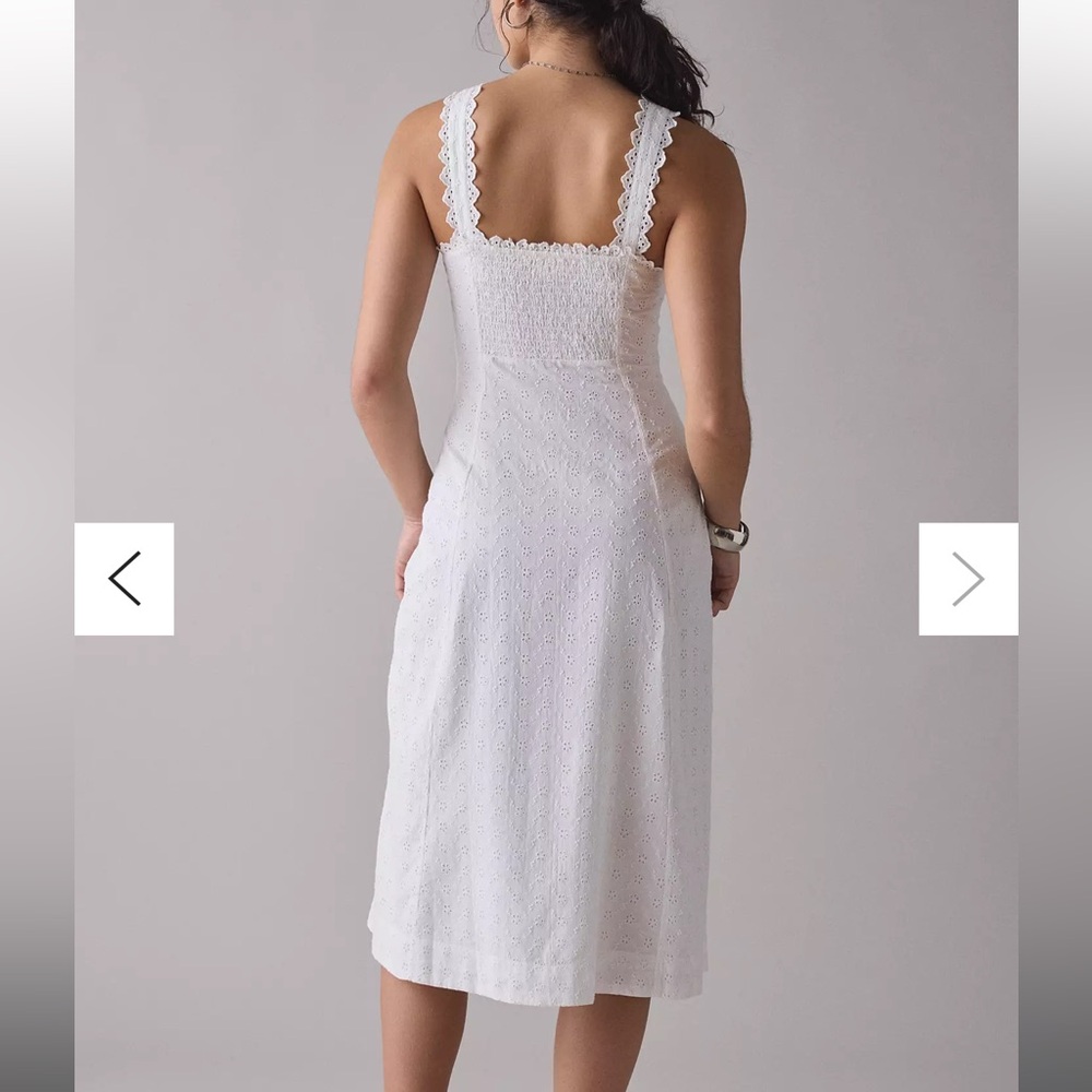 Kimchi Blue Mariana Eyelet Lace Button-Front Midi Dress - Picture 5 of 5
